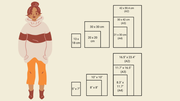 poster / wall art size guide